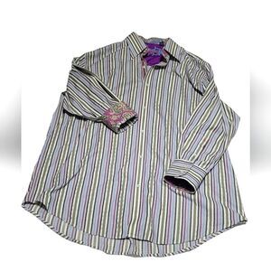 Robert Graham Cotton and Silk Button Down